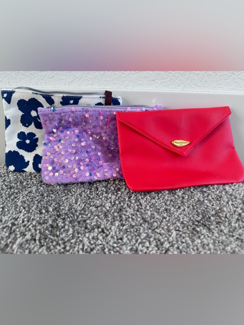 Ipsy Cosmetic Bags Bundle Set of 3
